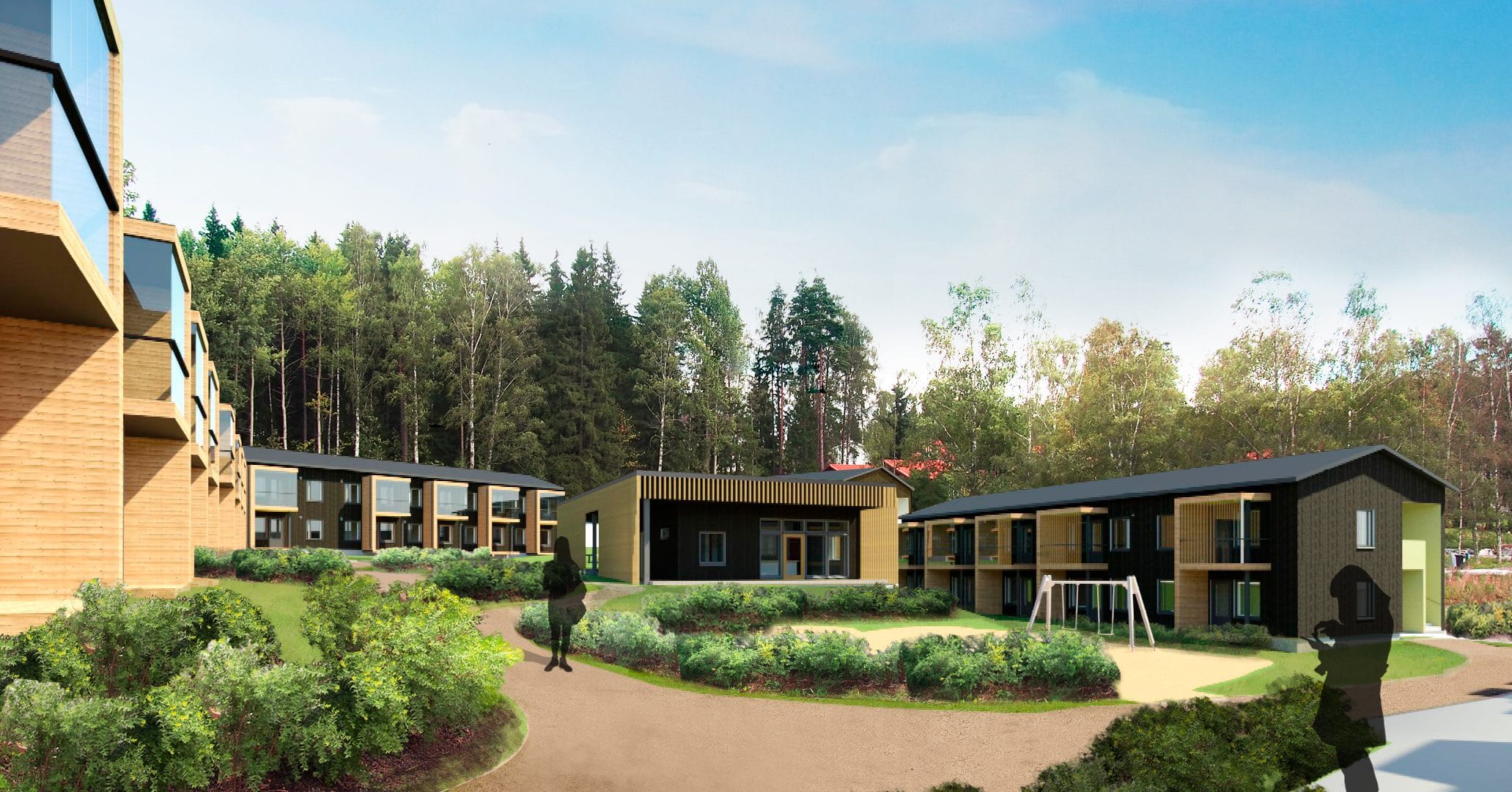 M2Kodit Friisinmäenaukio havainnekuva